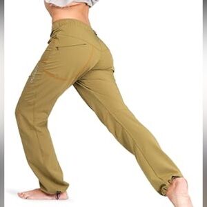 Ucraft Xlite Rock Climbing Bouldering Yoga Pants Size Small Mustard Yellow